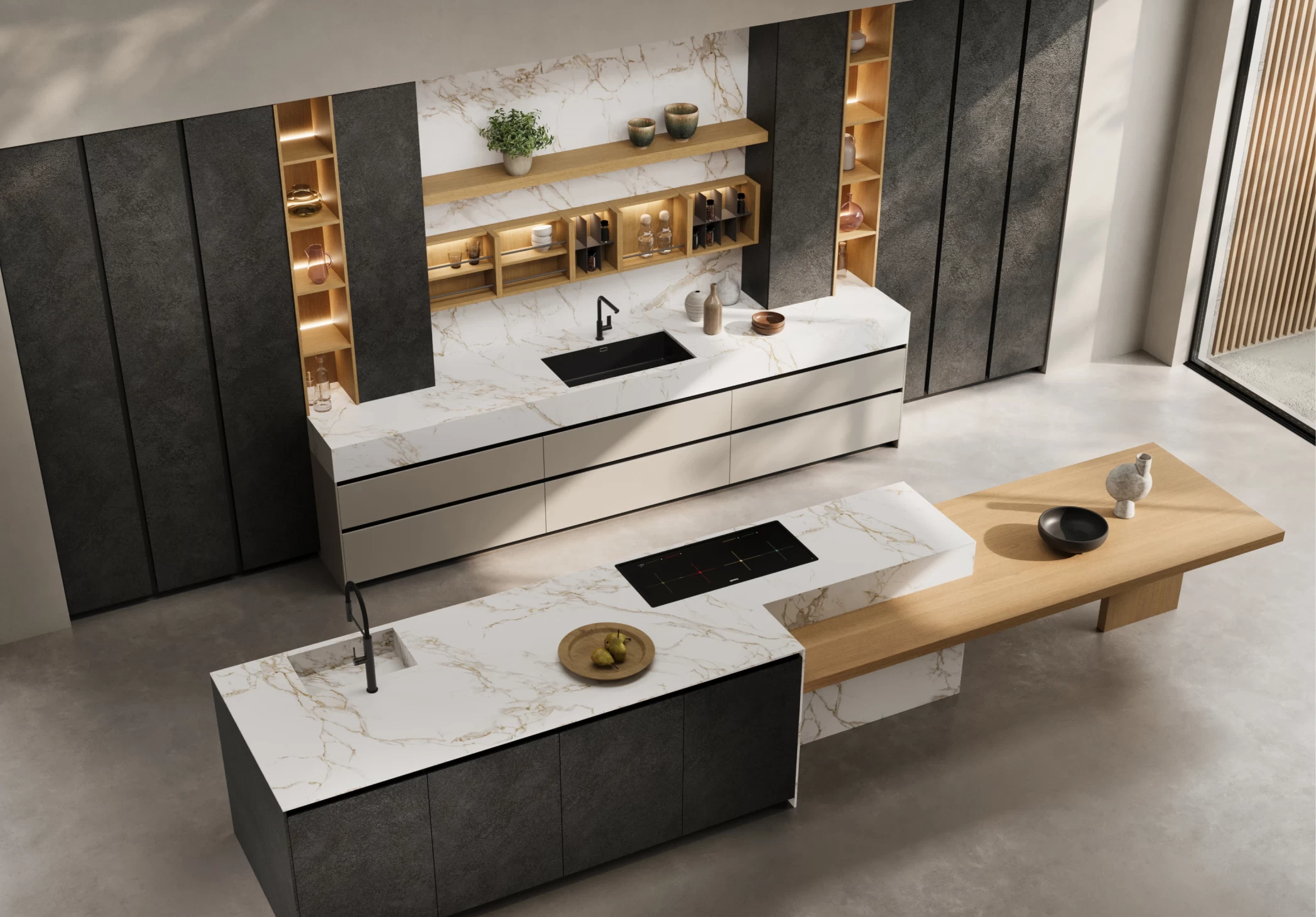 cucina con isola