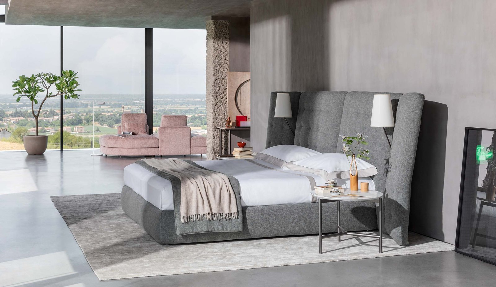 letto matrimoniale imbottito